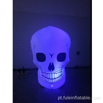 Caveira inflável de Halloween para decoração